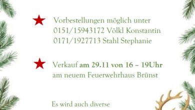 Adventskranzverkauf der FFW Brünst – 29.11.2024