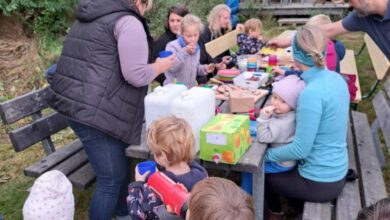 Kartoffelfeuer im Schlupfwinkel