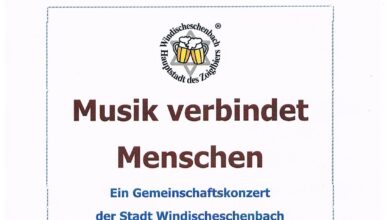 Musik verbindet Menschen – Ein Gemeinschaftskonzert der Stadt Windischeschenbach