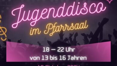 23.09.2024

                                                

                                                Jugenddisco im Pfarrsaal