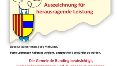 Meldung von Rundings besten Absolventinnen & Absolventen bis zum 31.10.2024
