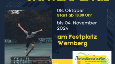 Mobile Skateanlage vom 08. Oktober bis 04. November!