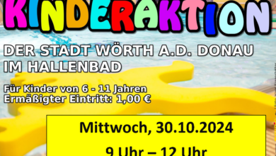17.10.2024

                                                

                                                Kinderaktion Hallenbad
                                            

                                                

                                                        am Mi. 30.10.2024