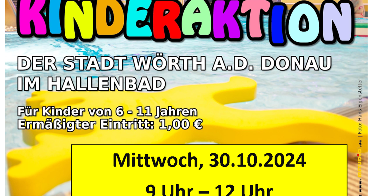 17.10.2024
Kinderaktion Hallenbad
am Mi. 30.10.2024