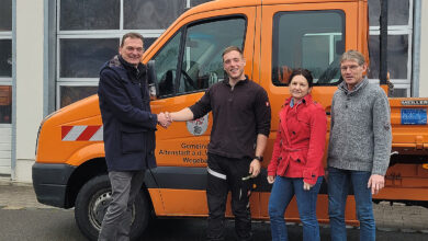 Ein neuer Mitarbeiter im Bauhof