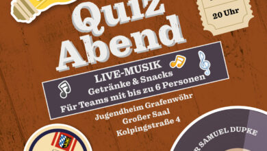 Am 22. November wieder Quiz-Abend mit Live-Musik